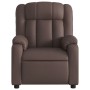 Sillón de masaje reclinable eléctrico cuero sintético marrón de , Sillones - Ref: Foro24-3205259, Precio: 308,83 €, Descuento: %