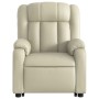 Sillón de masaje elevable eléctrico cuero sintético crema de , Sillones - Ref: Foro24-3205286, Precio: 345,55 €, Descuento: %
