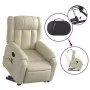 Sillón de masaje elevable eléctrico cuero sintético crema de , Sillones - Ref: Foro24-3205286, Precio: 369,74 €, Descuento: %