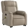 Sillón reclinable masaje pie cuero artificial color capuchino de , Sillones - Ref: Foro24-3205163, Precio: 336,05 €, Descuent...
