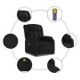 Sillón reclinable de masaje de pie cuero artificial negro de , Sillones - Ref: Foro24-3205271, Precio: 309,22 €, Descuento: %