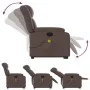 Sillón reclinable de masaje de pie de cuero sintético marrón de , Sillones - Ref: Foro24-3205273, Precio: 353,45 €, Descuento: %