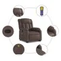Sillón reclinable de masaje de pie de cuero sintético marrón de , Sillones - Ref: Foro24-3205273, Precio: 353,45 €, Descuento: %