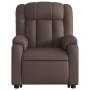 Sillón reclinable de masaje de pie de cuero sintético marrón de , Sillones - Ref: Foro24-3205273, Precio: 328,38 €, Descuento: %