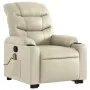 Cremefarbener Fußmassagesessel aus Kunstleder von , Sessel - Ref: Foro24-3206607, Preis: 334,77 €, Rabatt: %
