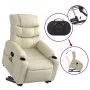 Cremefarbener Fußmassagesessel aus Kunstleder von , Sessel - Ref: Foro24-3206607, Preis: 334,77 €, Rabatt: %