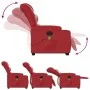 Sillón reclinable de masaje de pie cuero artificial rojo de , Sillones - Ref: Foro24-3206611, Precio: 356,27 €, Descuento: %