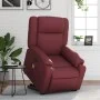 Sillón reclinable de masaje de pie cuero artificial rojo tinto de , Sillones - Ref: Foro24-3205161, Precio: 305,84 €, Descuen...