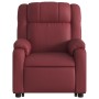 Sillón reclinable de masaje de pie cuero artificial rojo tinto de , Sillones - Ref: Foro24-3205161, Precio: 289,46 €, Descuen...