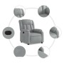 Sillón reclinable eléctrico tela gris claro de , Sillones - Ref: Foro24-3205292, Precio: 271,34 €, Descuento: %