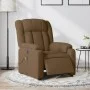 Sillón reclinable de masaje eléctrico tela marrón de , Sillones - Ref: Foro24-3205308, Precio: 286,53 €, Descuento: %