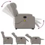 Sillón reclinable de masaje elevable tela gris taupé de , Sillones - Ref: Foro24-3205336, Precio: 339,05 €, Descuento: %