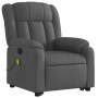 Silla de masaje reclinable de pie de tela gris oscuro de , Sillones - Ref: Foro24-3205329, Precio: 288,46 €, Descuento: %