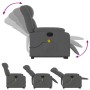 Silla de masaje reclinable de pie de tela gris oscuro de , Sillones - Ref: Foro24-3205329, Precio: 288,46 €, Descuento: %
