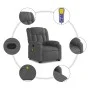Silla de masaje reclinable de pie de tela gris oscuro de , Sillones - Ref: Foro24-3205329, Precio: 305,11 €, Descuento: %
