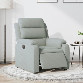 Sillón reclinable eléctrico de terciopelo gris claro de , Sillones - Ref: Foro24-3205070, Precio: 241,99 €, Descuento: %