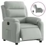 Light Gray Velvet Power Recliner by , Armchairs - Ref: Foro24-3205070, Price: 245,88 €, Discount: %