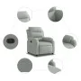 Sillón reclinable eléctrico de terciopelo gris claro de , Sillones - Ref: Foro24-3205070, Precio: 245,88 €, Descuento: %