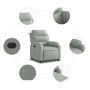 Sillón reclinable eléctrico de terciopelo gris claro de , Sillones - Ref: Foro24-3205070, Precio: 241,99 €, Descuento: %
