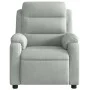 Light Gray Velvet Power Recliner by , Armchairs - Ref: Foro24-3205070, Price: 245,88 €, Discount: %