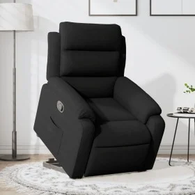 Sillón reclinable elevable terciopelo negro de , Sillones - Ref: Foro24-3205098, Precio: 282,08 €, Descuento: %