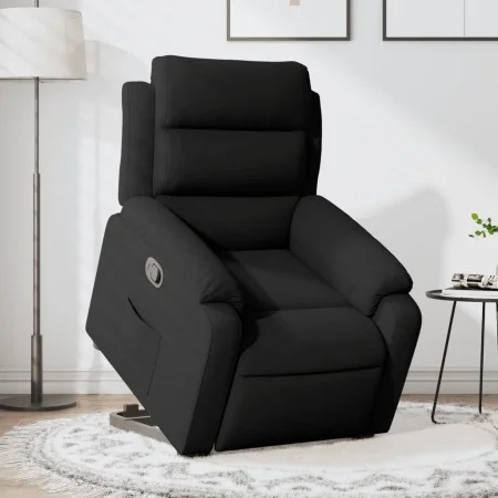 Sillón reclinable elevable terciopelo negro de , Sillones - Ref: Foro24-3205098, Precio: 282,08 €, Descuento: %
