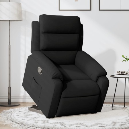 Sillón reclinable elevable terciopelo negro de , Sillones - Ref: Foro24-3205098, Precio: 269,12 €, Descuento: %