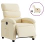 Sillón reclinable eléctrico de tela crema de , Sillones - Ref: Foro24-3203963, Precio: 234,43 €, Descuento: %