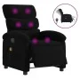 Sillón reclinable de masaje eléctrico tela negro de , Sillones - Ref: Foro24-3203968, Precio: 253,79 €, Descuento: %