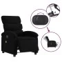 Sillón reclinable de masaje eléctrico tela negro de , Sillones - Ref: Foro24-3203968, Precio: 253,79 €, Descuento: %