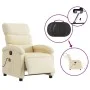Cream fabric electric massage recliner by , Armchairs - Ref: Foro24-3203975, Price: 295,68 €, Discount: %