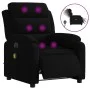 Sillón reclinable de masaje eléctrico terciopelo negro de , Sillones - Ref: Foro24-3205087, Precio: 268,90 €, Descuento: %