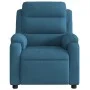 Sillón reclinable de masaje eléctrico terciopelo azul de , Sillones - Ref: Foro24-3205091, Precio: 301,92 €, Descuento: %