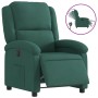 Sillón reclinable eléctrico de terciopelo verde oscuro de , Sillones - Ref: Foro24-3204280, Precio: 243,21 €, Descuento: %