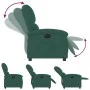 Sillón reclinable eléctrico de terciopelo verde oscuro de , Sillones - Ref: Foro24-3204280, Precio: 240,58 €, Descuento: %