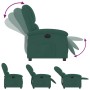 Sillón reclinable eléctrico de terciopelo verde oscuro de , Sillones - Ref: Foro24-3204280, Precio: 243,21 €, Descuento: %