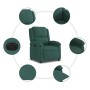 Sillón reclinable eléctrico de terciopelo verde oscuro de , Sillones - Ref: Foro24-3204280, Precio: 243,21 €, Descuento: %