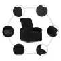 Sillón reclinable elevable tela negro de , Sillones - Ref: Foro24-3203980, Precio: 270,58 €, Descuento: %