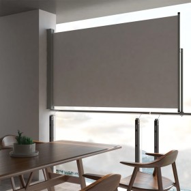 Toldo lateral retráctil para patio 140x300 cm gris de vidaXL, Sombrillas - Ref: Foro24-45192, Precio: 86,33 €, Descuento: %
