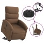 Sillón reclinable elevable de tela marrón de , Sillones - Ref: Foro24-3203982, Precio: 256,22 €, Descuento: %