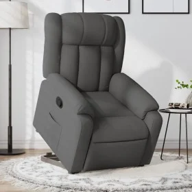 Sillón reclinable elevable de tela gris oscuro de , Sillones - Ref: Foro24-3205317, Precio: 300,94 €, Descuento: %