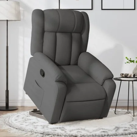 Sillón reclinable elevable de tela gris oscuro de , Sillones - Ref: Foro24-3205317, Precio: 300,94 €, Descuento: %