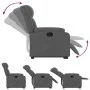 Sillón reclinable elevable de tela gris oscuro de , Sillones - Ref: Foro24-3205317, Precio: 300,94 €, Descuento: %