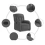 Sillón reclinable elevable de tela gris oscuro de , Sillones - Ref: Foro24-3205317, Precio: 300,94 €, Descuento: %