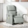 Sillón reclinable de masaje eléctrico terciopelo gris claro de , Sillones - Ref: Foro24-3204289, Precio: 267,74 €, Descuento: %