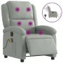 Sillón reclinable de masaje eléctrico terciopelo gris claro de , Sillones - Ref: Foro24-3204289, Precio: 267,74 €, Descuento: %