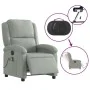 Sillón reclinable de masaje eléctrico terciopelo gris claro de , Sillones - Ref: Foro24-3204289, Precio: 267,74 €, Descuento: %