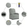 Sillón reclinable de masaje eléctrico terciopelo gris claro de , Sillones - Ref: Foro24-3204289, Precio: 267,74 €, Descuento: %