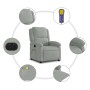 Sillón reclinable de masaje eléctrico terciopelo gris claro de , Sillones - Ref: Foro24-3204289, Precio: 262,75 €, Descuento: %