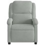 Sillón reclinable de masaje eléctrico terciopelo gris claro de , Sillones - Ref: Foro24-3204289, Precio: 262,75 €, Descuento: %